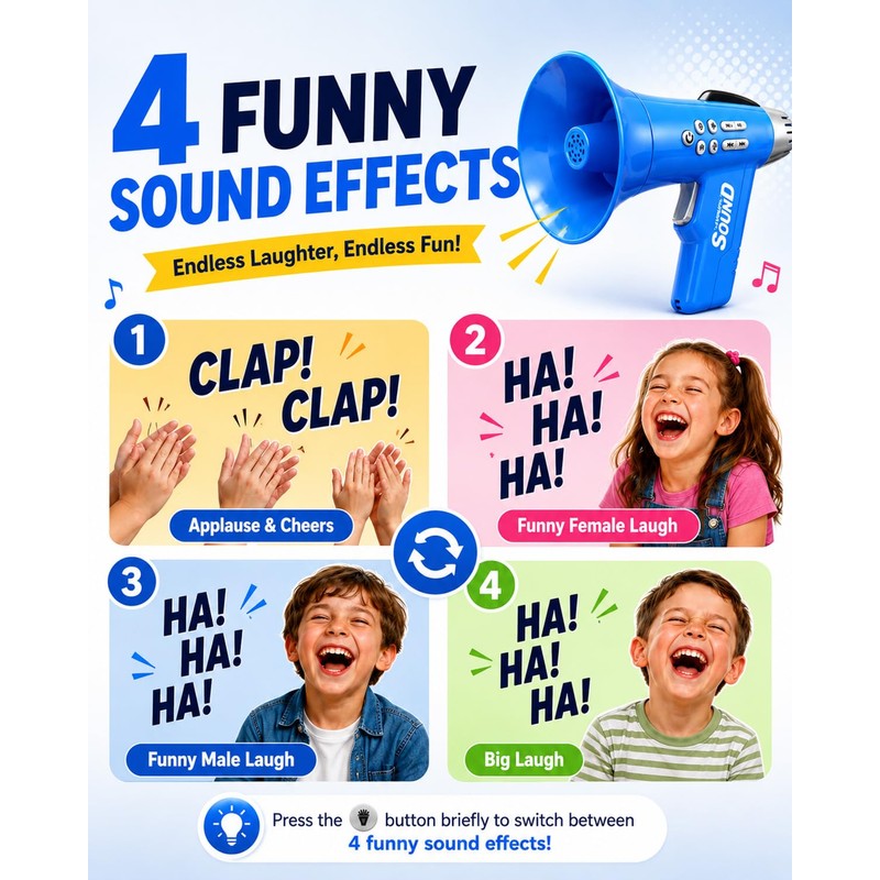 Cool Toys for 4 Year Old Boys, 5 Sounds Effect