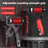 Adjustable Hand Grip Strength Trainer with Ergonomic Design Carbon Steel