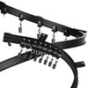 Fubeasi Black Flexible Bendable Ceiling Curtain Track, Curved Ceiling Track