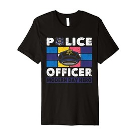 Police officer modern day hero policeman equipment for adult Premium T-Shirt