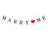 Losuya Engagement Banner Decoration Marry Me Paper Bunting for Wedding