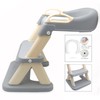 XKMT- Grey Toddler Potty Training Seat Ladder Wider Step Toilet