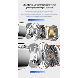 Yinyoo HiFi in Ear Monitor, BLON BL-MAX Dual Dynamic Drivers Headphone, Bass Sound IEM In-ear Earbuds Earphones, Noise Cancelling Wired Earbuds for Musicians Singer Drums (Gun, With mic)