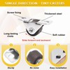12 PCS Mini Caster Wheels, Low Profile Caster Wheels, Little