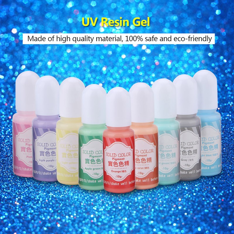 9 Colors 10g Epoxy UV Resin Coloring Dye Colorant Pigment