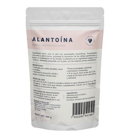 Hebbe - Alantoína Pura, Cicatrizante y Suavizante para Piel Irritada y Sensible, 500 g