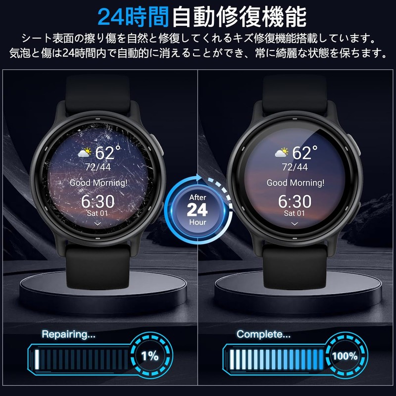 LCD Screen Protector For Garmin Vivoactive 5 Smartwatch, 3-Piece Set,