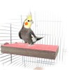 Bird Perch Stand Nature Wood Platform Toy Playground Paw Grinding