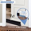 MAXTID Door Draft Stopper 36 Inch Black Adjustable Door Draft