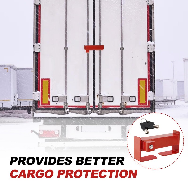 Shipping Container Lock, 9"- 15.4" Heavy Duty Steel Cargo Door