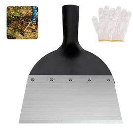 SS SUNSBELL Multifunctional Cleaning Shovel, Manganese Steel Garden Shovel for Weeds and Moss, Outdoor Garden Weeding Shovel with Gloves Not Included Handle, Snow Shovel (21CM)