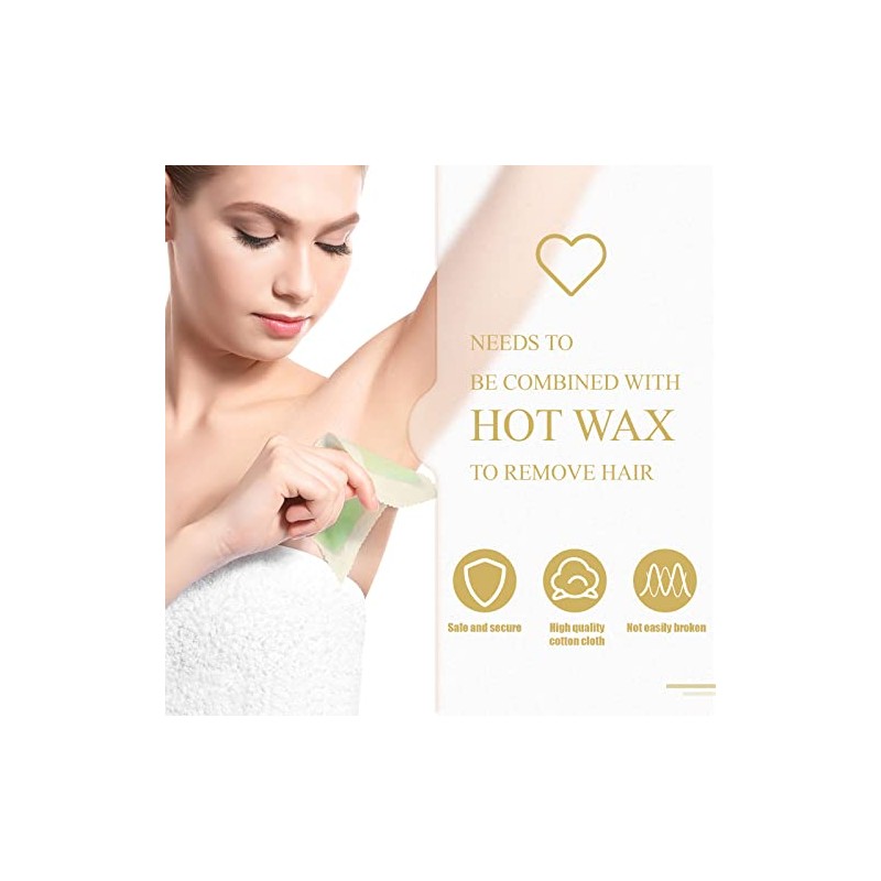 Loopeer 300 Pcs Muslin Wax Strips Hair Removal Cotton Cloth,4