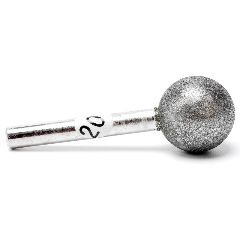 ChilternCasa 20mm Diamond Ball Bit,Round Head Rotary Burr Shank 6mm