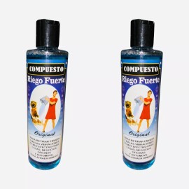 2PACK RIEGO FUERTE COMPUESTO Agua de Colonia Espiritual Limpia Negocio Casa 16oz