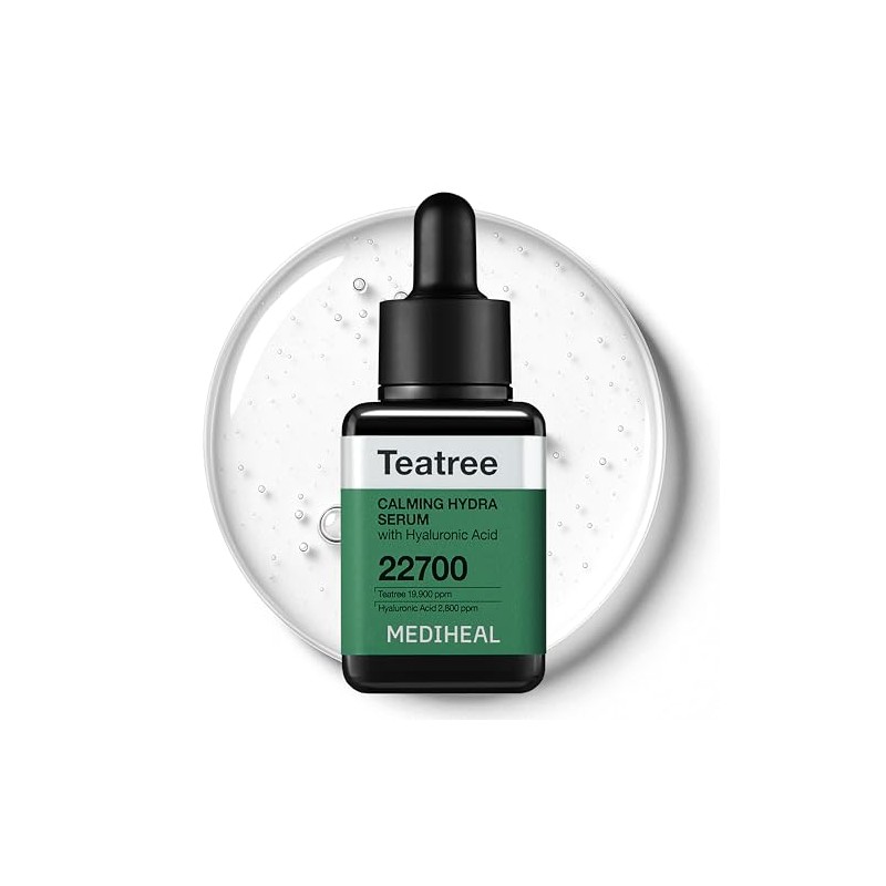 MEDIHEAL Teatree Calming Serum - Soothing & Moisturizing Care. Hyaluronic