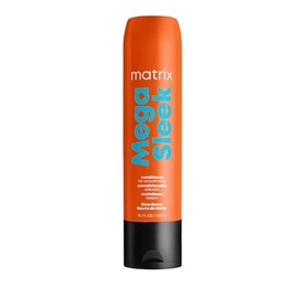 Matrix Mega Sleek Acondicionador | Acondicionador anti-frizz para rebelde o con frizz | Combate el encrespamiento, suaviza y aumenta el brillo |Formulado con manteca de karité 300ml