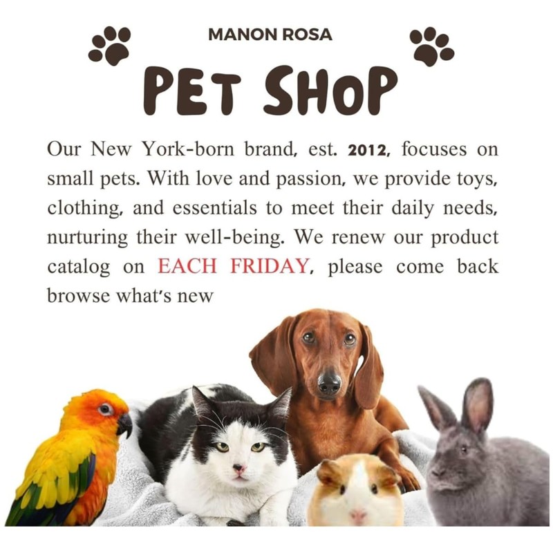 MANON ROSA Pet Food Measuring Scoop with Closure Clip -
