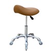 FRNIAMC Professional Saddle Stool with Wheels Ergonomic Swivel Height Adjustable