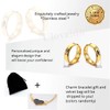 Gold Stainless Steel King Queen Ring for Couples, His and