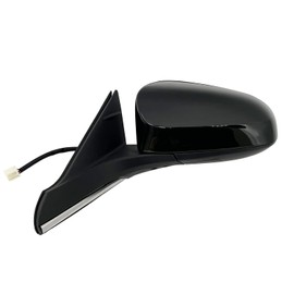 APA Replacement for Exterior Rear View Mirror 2016 2017 Camry LE SE XLE XSE Hybrid Power Heated with Blind Spot Detection Smooth Black Cap Passenger Right Side 8790106051 TO1321375