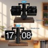 Digital Folding Clock, Retro Automatic Mechanical Flip Clock with Secure