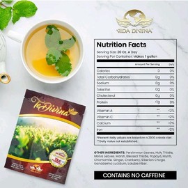 Divina Organic Tea, 12 Natural Ingredients 1 Tea Bag for $23.00 or Buy 4 Tea Bags and Get 2 Tea Bags for FREE.