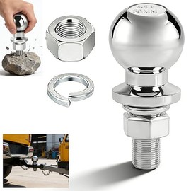 50mm 3.5T Tensile Tow Bar Ball Headed Hot-forged Steel 22mm Bolt Chrome Plated Tractor ATV Trailer & Lawn Mower