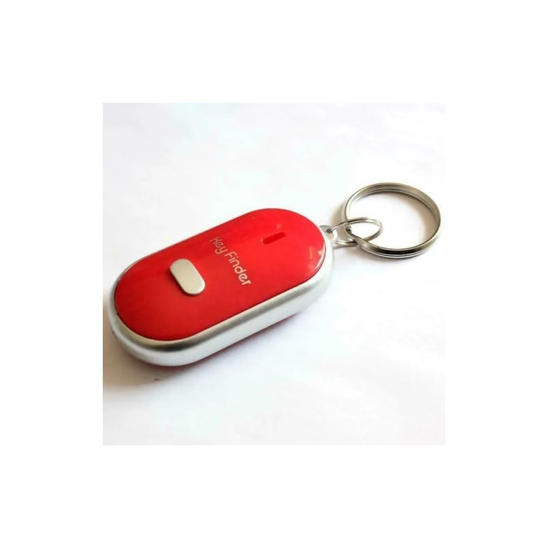 Key Finder Locator with Sound & LED Flashlight, Whistle Voice-Activated