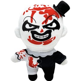 UAZIHEEY Clown Plush Doll Black White Killer Clown Plushies Stuffed Dolls for Birthdays Christmas,A