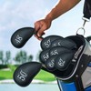 Golf Iron Covers Velcro Closure Headcover Set of 8 (48°50°52°54°56°56°6°60°62°)