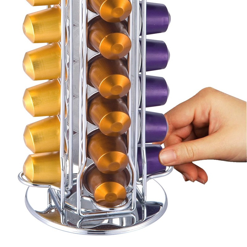 MaxMiuly Coffee Pod Holder,Coffee Capsule Holder for 40 Originalline Pod,Rotatable