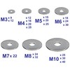 M5 x 20mm Penny Repair Flat Washers Mudguard A2 Stainless