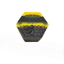 Gentcy 26ml 1PCS Black Hexagon Silicone Container Honeybee Silicone Jar