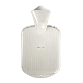 Sänger Hot Water Bottle 0.8 Litres Rubber White Natural Rubber Premium Rubber Hot Water Bottle Suitable for Children