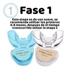 Guarda Dental Protectores Bucales Alineadores Sonrisa Perfecta Anti Ronquidos Silicon Moldeable Con Estuche de Proteccion Fase 1 Cuidado Bucal Ortodoncia Boca Dientes (Azul)