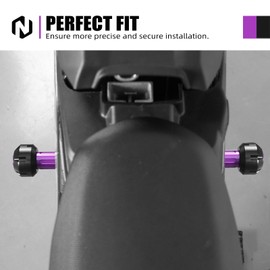 NICECNC Purple Motorcycle Frame Sliders Crash Protector Compatible with Surron Light bee X/S/L1E POM+Aluminum Alloy Compatible with Segway X160 X260 See Fitment