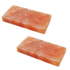 kathson Himalayan Salt Blocks for Horses Animal Salt Lick Brick Natural Mineral Pink Salt Licks for Horse Deer Cattle Sheep and Other Livestock (2 Pcs | 8 x 4 x1 Inches)
