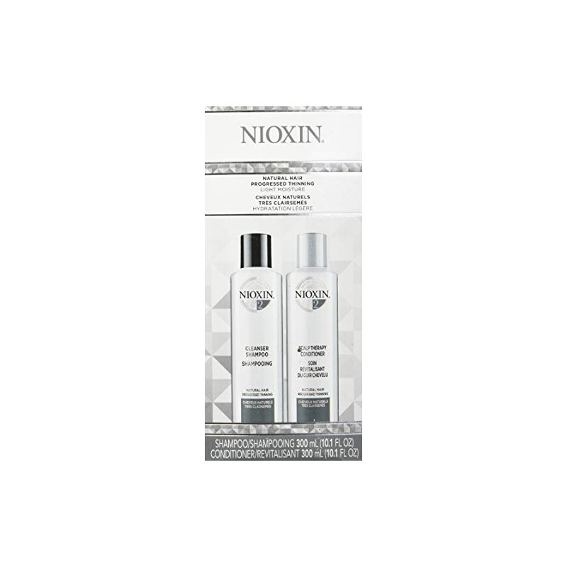 Nioxin System 2 Cleanser Shampoo and Scalp Therapy Conditioner Duo