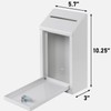 EIENHOSHI Metal Donation Box with Lock, Wall Mounted, Suggestion Box