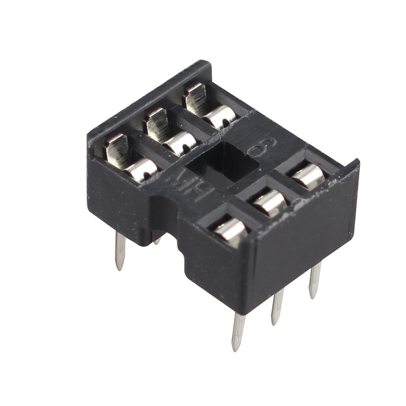 Futheda 20pcs 6 Pin 2.54mm Pitch Dip/Dil IC Sockets Soldering