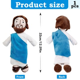LXYYDS Jesus Plush Figure, 32 cm Jesus Cuddly Toy, Jesus Plush, Jesus Christ Plush Toy, Jesus Plush Doll, Jesus Doll, My Friend Jesus Plush, Christmas and Easter Gifts
