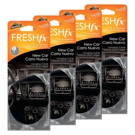Armor All FRESHfx Car Air Freshener Hanging Card, 12-Count (4 Packs, New Car)
