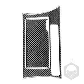 NVCNX Real Premium Carbon Fiber Compatible with Mazda 3 Mazdaspeed 3 2010 2011 2012 2013 Mazda3 Mazdaspeed3 Sedan Hatchback Accessories Center Console Cup Holder Panel Cover Interior Trim 2PCs Black