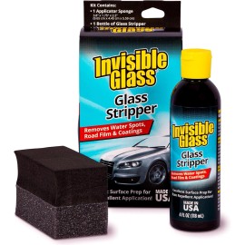 Invisible Glass 91411 Glass Stripper Hard Water Spot Remover Kit - 4 Fl Oz