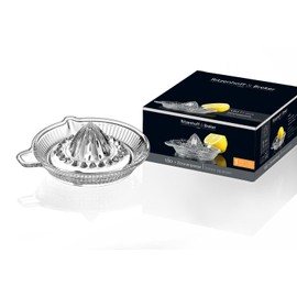 Ritzenhoff & Breker Vio 820003 Lemon Squeezer, Lemon Juicer, Citrus Press with Pouring Spout and Handle, Small Glass Juicer, 50 ml, 50 ml