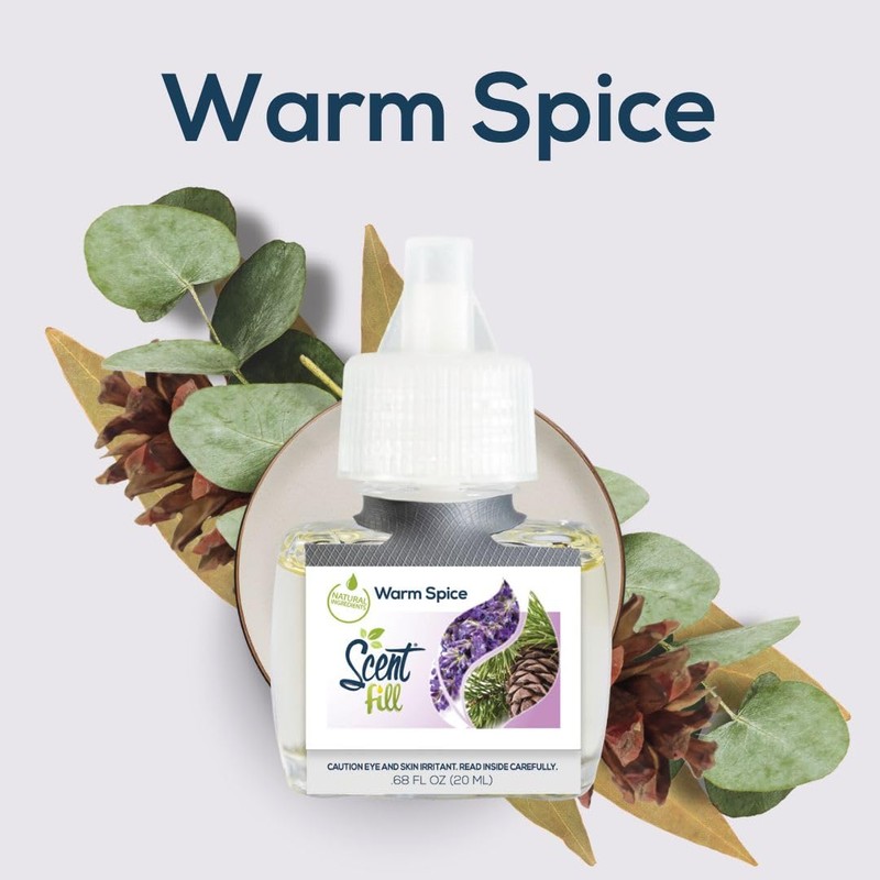 Scent Fill Warm Spice Plug in Air Freshener, 4 Scented