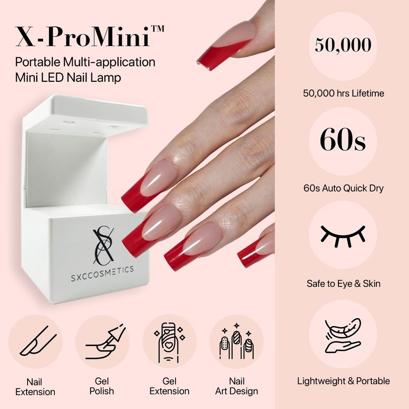 SXC Cosmetics X-Pro Tips French Tip Press on Nails –