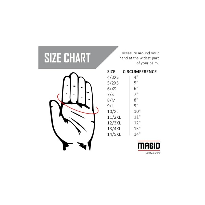 MAGID TouchMaster 660H661H - Guantes de inspección de algodón, para