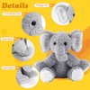 Elephant Stuffed Animals Soft Plush Toy for Girls Boys,12" Grey