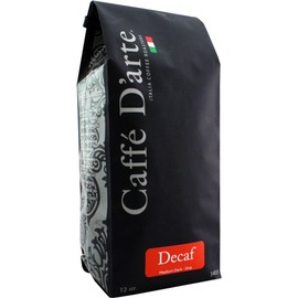 Caffe D'arte Decaf Whole Bean Coffee, 12 Ounce